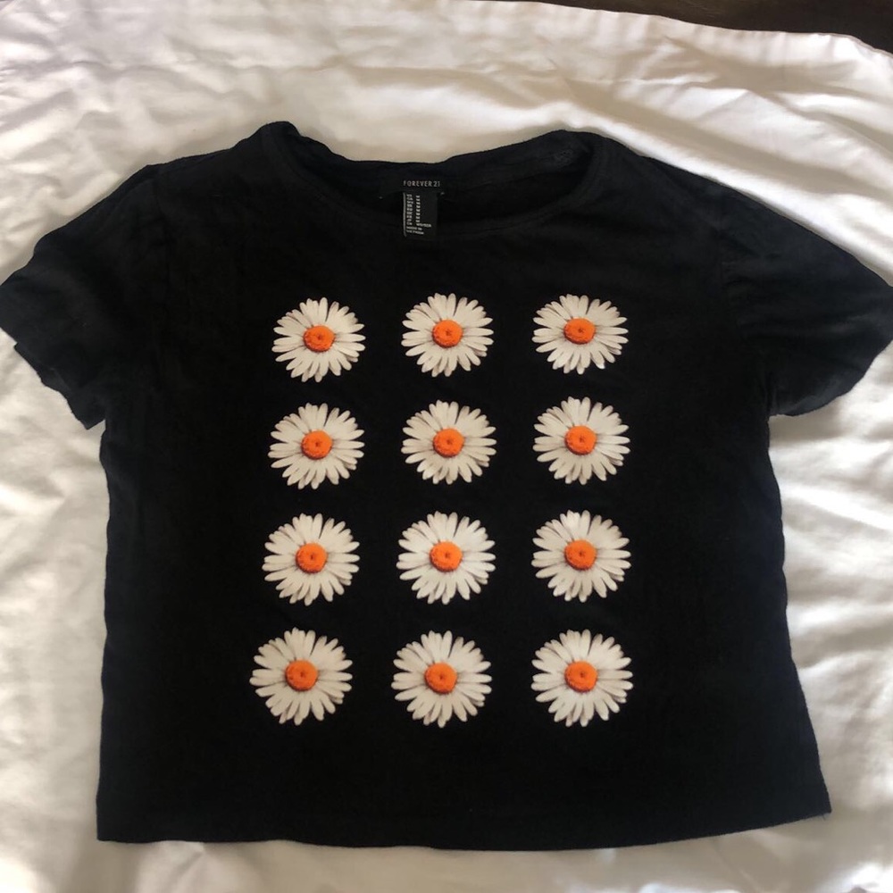 Cropped, Sunflower Graphic Tee